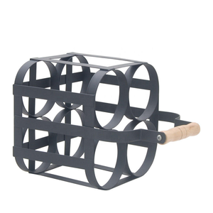Porte-bouteilles en métal, support à vin, rangement pour bouteilles de lait, pour pique-nique, comptoir, fête, banquet - Product Image 3