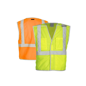 Gilet de sécurité haute visibilité pour hommes, vêtements de travail réfléchissants avec plusieurs poches pour la construction, l'entrepôt et les travaux routiers - Product Image 5