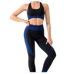 Conjunto de Yoga para Mujer de Primera Calidad, Último Diseño, Transpirable, a Cuadros, Hecho a Medida, de 2 Piezas, Sin Costuras, Ligero, con Logotipo y Color Personalizados - Product Image 5