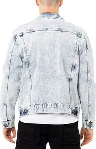 Fashion Men Winter Canvas Denim <b>Jacket</b> for Man Stand <b>Slim</b> <b>Fit</b> Ripped Vintage Outerwear Custom Front High Quality Classic - Product Image 6