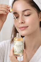 Serum Cair Herbal Aloe Vera Mawar Organik untuk Kerutan & Garis Halus OEM/ODM Label Pribadi Pasokan Grosir
