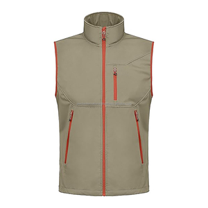 Chaleco de golf ligero y transpirable para hombre, cortavientos, de secado rápido, sin mangas, con cuello alto y cremallera, chaleco deportivo. - Product Image 2