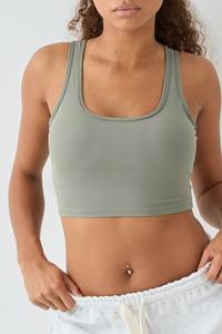 Soutien-gorge de compression pour la course et le yoga, haut de gamme, écologique, extensible en Spandex, vêtements de sport pour l'entraînement et les activités sportives - Product Image 3