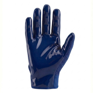 Guantes de Fútbol Americano con Pedrería Azul, Hechos a Medida, de Alta Calidad, Transpirables, para Equipos, Guantes Personalizados con Pedrería para Hombre - Product Image 2