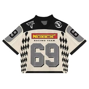 Manufacturer High Quality Men 100% <b>Polyester</b> Oversize Fit <b>TShirt</b> Short Sleeve Mesh Jersey Custom - Product Image 2