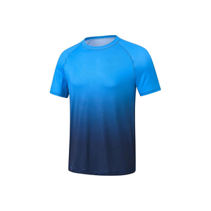 Harry Johnson Men's Gradient Blue <b>White</b> Short Sleeve Rash Guard Quick Dry Breathable Eco-Friendly UPF50+ <b>Compression</b> <b>Shirt</b> Adult - Product Image 5