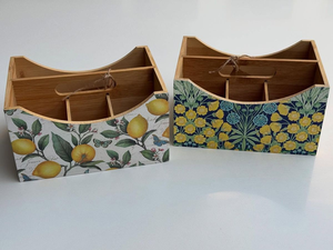 Support à Couverts en Bois Imprimé Fait Main Écologique de Haute Qualité, Organisateur d'Ustensiles de Cuisine, Compatible Lave-Vaisselle pour la Maison - Meilleures Ventes - Product Image 2