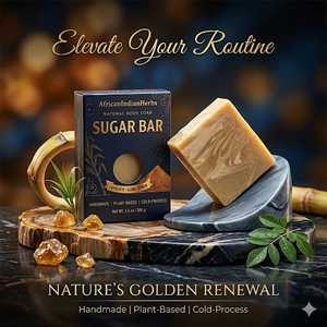 Savon en barre infusé au sucre, savon de bain premium, formule naturelle pour les soins de la peau, nettoyage doux, mousse crémeuse, texture douce, soin quotidien du corps - Product Image 4