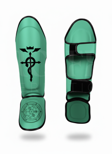 Protège-tibias de Muay Thai en cuir PU robuste à faible MOQ pour le kick-boxing, le MMA et l'entraînement d'arts martiaux - Product Image 5