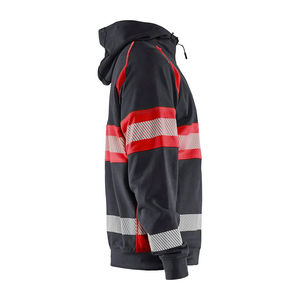 Sudadera de Alta Visibilidad, Sudadera de Seguridad para Trabajo de Construcción, Ropa de Seguridad Reflectante de Alta Visibilidad, Chaqueta de Invierno con Cremallera para Guardias de Seguridad - Product Image 2
