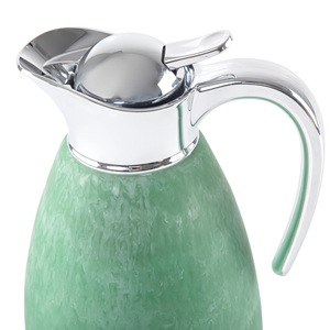 Handmade Stainless Steel <b>Tea</b> Pot Meena Printed Finish Artistic Decorative Kettle For <b>Tea</b> Lovers Collection Display - Product Image 2