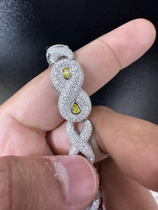 Luxury <b>White</b> Gold <b>Bracelet</b> With Pear Cut Fancy Diamonds Rhodium Plated Women's Everyday Wear Jewelry Available for Best Price - Product Image 6