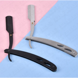 High Quality Manual Straight Edge <b>Razor</b> Stainless Steel Barber Shaving Tool with Replaceable Blade Custom Branding - Product Image 6