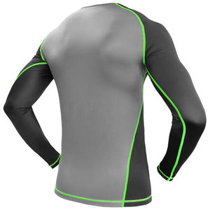 Ropa de Gimnasio de Manga Larga para Hombre de Alta Calidad, Camiseta Deportiva Sublimada, Ropa de Fitness para Hombre, Camiseta Deportiva al por Mayor OEM - Product Image 2