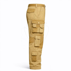 Pantalons cargo Ripstop pour hommes ELIVEERA ENTERPRISES, 100% polyester, tactiques, multi-poches, pour l'extérieur, doublure en polaire, devant plissé - Product Image 4