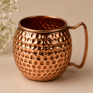 Jarra de Cobre Puro Martillado con Textura Esférica para Cócteles, Ecológica, para Uso Doméstico, Estilo Vintage - Product Image 4