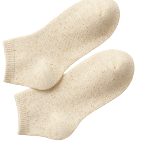 Calcetines tobilleros casuales al por mayor de Spandex/Nylon, antibacterianos, con estampado digital y textura melange, para comodidad diaria. - Product Image 3