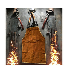 Delantal de Soldador de Cuero PU Resistente a Chispas, Delantal de Seguridad para Protección Corporal para Trabajadores de Soldadura, Pakistán - Product Image 6