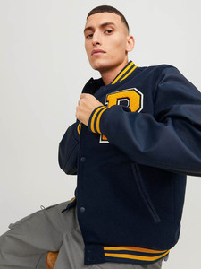 Veste de baseball pour homme de haute qualité avec broderie, logo personnalisé en chenille, taille américaine - Product Image 3