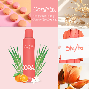 Spray corporel Confetti London Coral 250ml, déodorant pour femmes - Product Image 4
