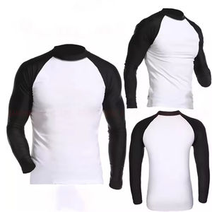 Camiseta de Compresión Personalizada para Hombre, Antibacteriana, de Secado Rápido, Ecológica, de Spandex/Poliéster, Manga Larga para BJJ - Product Image 3