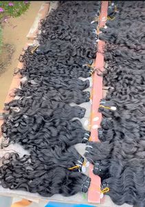 มัดผมมนุษย์หยิกธรรมชาติบริสุทธิ์จากโรงงานโดยตรงหนานุ่มเด้งได้ยาวนานเกรดส่งออก - Product Image 4