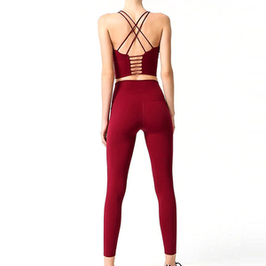 Ropa Deportiva Cómoda para Fitness, Yoga y Ejercicio, Leggings Sin Costuras, Conjunto Deportivo de Yoga de 2 Piezas de Secado Rápido - Product Image 2