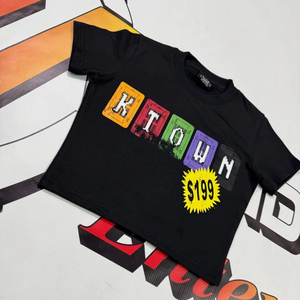 custom Crop Top <b>tShirts</b> and Tops <b>Plain</b> regular fit short Sleeve crop length t Shirt Women's 100% cotton screen printing t-shirt - Product Image 1