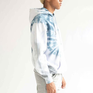 Sudadera con Capucha Tie-Dye para Hombre, Corte Regular, Felpa de Algodón, Casual, Otoño, Diseño con Bolsillos, Logotipo Personalizado, Hombros Caídos - Product Image 2