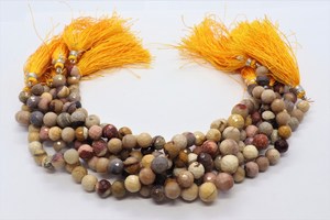 Cuentas Redondas Facetadas de Mookaite Natural de 6 mm y 7 mm, Cuentas de Piedras Preciosas Hechas a Mano para la Fabricación de Joyas, Suministro al por Mayor a Precio de Mayoreo, Piedra Mookaite - Product Image 5
