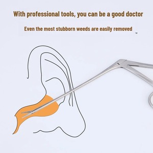 Nuevo Set de Instrumentos Veterinarios: Pinzas Manuales de Clase I para Limpieza de Oídos y Nariz, Endoscopio, Extractor de Cera, Pinzas Cortas - Product Image 3