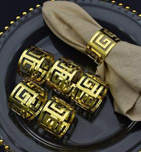 Exclusive Designer Brass Napkin <b>Rings</b> Handmade Luxury Table Napkin Holder for High End Dining Table and Hotel Decoration - Product Image 2