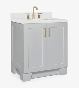 Mueble de Baño al por Mayor Quartus de 30 Pulgadas con Lavabo Individual, Solo Mueble, 4 Opciones de Acabado, Venta al por Mayor Directo de Fábrica Vietnamita - Product Image 2
