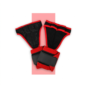 Gants de fitness unisexes pour la musculation, la musculation en salle de sport, les entraînements, avec sangles de maintien personnalisées, résistants à l'usure, supports de poignet en néoprène - Product Image 1
