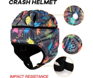 Casque de protection respirant de couleur unie pour jeunes, idéal pour le football et le rugby, grande taille, pour les sports d'été - Product Image 3