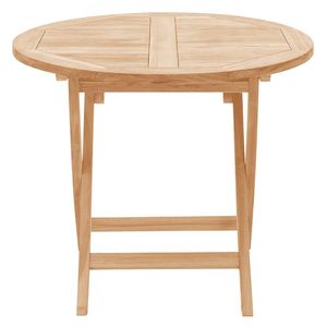 <b>Folding</b> Round Solid Wood <b>Dining</b> <b>Table</b> for Mall Use Durable Eco-Friendly Modern Minimalist Design 2 Seating Capacity - Product Image 3
