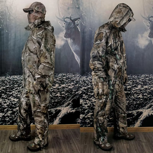 Combinaison de chasse en camouflage pour l'extérieur, combinaison d'entraînement résistante à l'usure, combinaison de chasse en camouflage pour homme, combinaison de chasse imperméable en softshell - Product Image 4