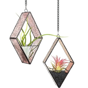 Terrarium décoratif en verre cristal, décoration intérieure multifonctionnelle, art suspendu, vase de table - Product Image 4
