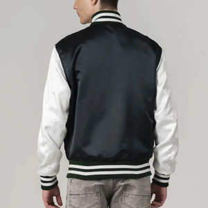 Chaquetas de satén de seda más vendidas al por mayor, servicio OEM ODM, ropa de exterior de alta calidad para hombre, chaqueta de satén - Product Image 4