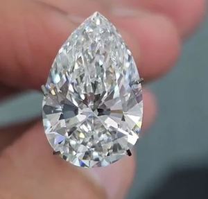 Prix d'usine en gros Diamant en vrac taille poire cultivé en laboratoire certifié IGI 15,00 CT Couleur FG Clarté VVS2 VS1 Coupe excellente CVD HPHT - Product Image 1