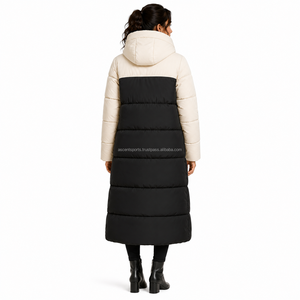 Customized Wholesale <b>Women</b>’s <b>Long</b> Down <b>Puffer</b> Coat Hooded Warm Winter <b>Jacket</b> OEM ODM Bulk Supply Thick Parka - Product Image 2