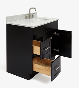 Mueble de Baño Personalizado Felix de 37 Pulgadas con Lavabo a la Derecha, Solo Mueble, 4 Opciones de Acabado, Fabricante OEM de Vietnam - Product Image 4
