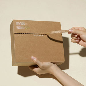 Custom Tear-Off Strip <b>Shipping</b> <b>Box</b> with Logo for Apparel - Product Image 5