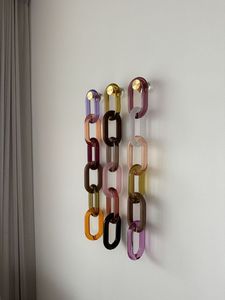<b>Large</b> Size Colorful Transparent Resin Chain Links for <b>Wall</b> Hanging <b>Decoration</b> DIY Room Divider and Curtain from india - Product Image 4