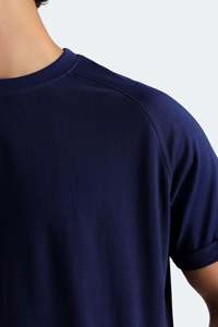 เสื้อยืดคอกลมโอเวอร์ไซส์ผู้ชายทรงหลวมผ้าฝ้ายสตรีทแวร์เสื้อยืดเปล่าพิมพ์ลายตามสั่งขายส่ง - Product Image 2