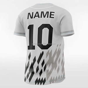 Camiseta de Béisbol Personalizada con Nombre Impreso, Sublimada OEM, Compra Camisetas de Béisbol Baratas Sublimadas en Poliéster, Camiseta de Béisbol Personalizada en Blanco - Product Image 2