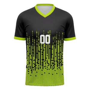 Maillot de football réversible éco-responsable au design personnalisé, dernière collection, haute qualité, pour équipe, adulte, 100 % coton sur le devant - Product Image 2