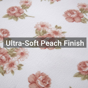 Ensemble de draps de lit double en microfibre moderne ultra-doux, finition pêche, écologique, 200TC |   Respirant et lavable en machine - Product Image 5