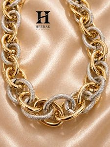 Collar de Cadena de Eslabones Ovalados Gruesos al por Mayor, Cadena de Cable con Pavé de Diamantes Cultivados en Laboratorio de Oro Sólido de 10K, 14K, 18K, Joyería Fina Personalizada - Product Image 3