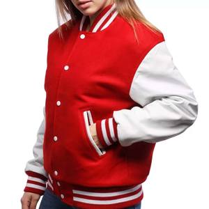 <b>Women's</b> Canvas Quilted Winter Breathable Reversible Windproof Varsity Jacket Logo Front Full Sleeve Regular Fit Turn Collar - Product Image 2